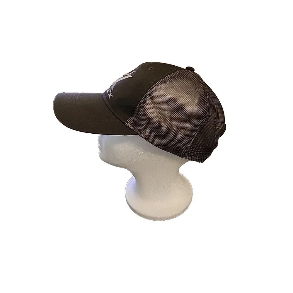 Vortex Optics Black Gray Embroidered Logo Snapback Trucker Hat / Cap